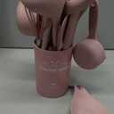 Silicone Cooking Kitchen Utensil Set, AIKKIL 43 Pcs Pink Cooking Utensils Set, Turner, Tongs, Spoon, Spatula, Kitchen Gadgets Tools Set For Nonstick Cookware, Heat Resistant (Dishwasher, BPA Free)