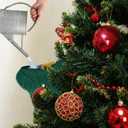 1Set Christmas Tree Watering Bags Slow Release with Green Christmas Socks, Automatic Holiday Trees Care and Watering System Device Xmas Tree Self Waterer Drip Irrigation Bags with Flow Regulators