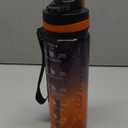 Water Bottle, 32 oz Motivational Water Bottles with Time Marker-Tritan & BPA Free, Sports Water Bottle with Time to Drink & Strap, Wide Mouth, Leakproof -Gift for Christmas Gym Fitness & Outdoor