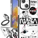 Toycamp for iPhone 15 Pro Max Case with Ring Holder, Astronaut Space Cute Cartoon Cosmonaut Designed Fun Shockproof Protective Designer Phone Cases for iPhone 15 Promax for Women Girls Boys Teens Kids