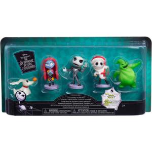 Disney Tim Burton's The Nightmare Before Christmas Collectible Figure Set, 2.5-Inch Glow in the Dark Figurines, Toy for Collectors, Fans, Boys, Girls, Kids, Ages 3 and Up, Kids Toys for Ages 3 Up by Just Play