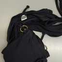 RELLECIGA Women's Triangle Bikini Set (Medium, Black, Ring Style)