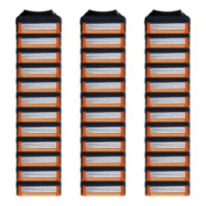 36 Blades Replacement Parts for GL-Fusion 5 Style Razors (Black), Wet Razors Men's Blades Value Packs