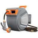 DUMOS Retractable Garden Hose Reel, 1/2 in X 78 ft Water Hose with Nozzle