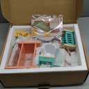 Giant bean 26 Pcs Large Wooden Dollhouse Furniture 5 Set for Kitchen, Living Room, Bedroom, Bathroom, Babyroom, Candy Dollhouse Accessories & Furniture Toy for Girls Boys Kids 3+