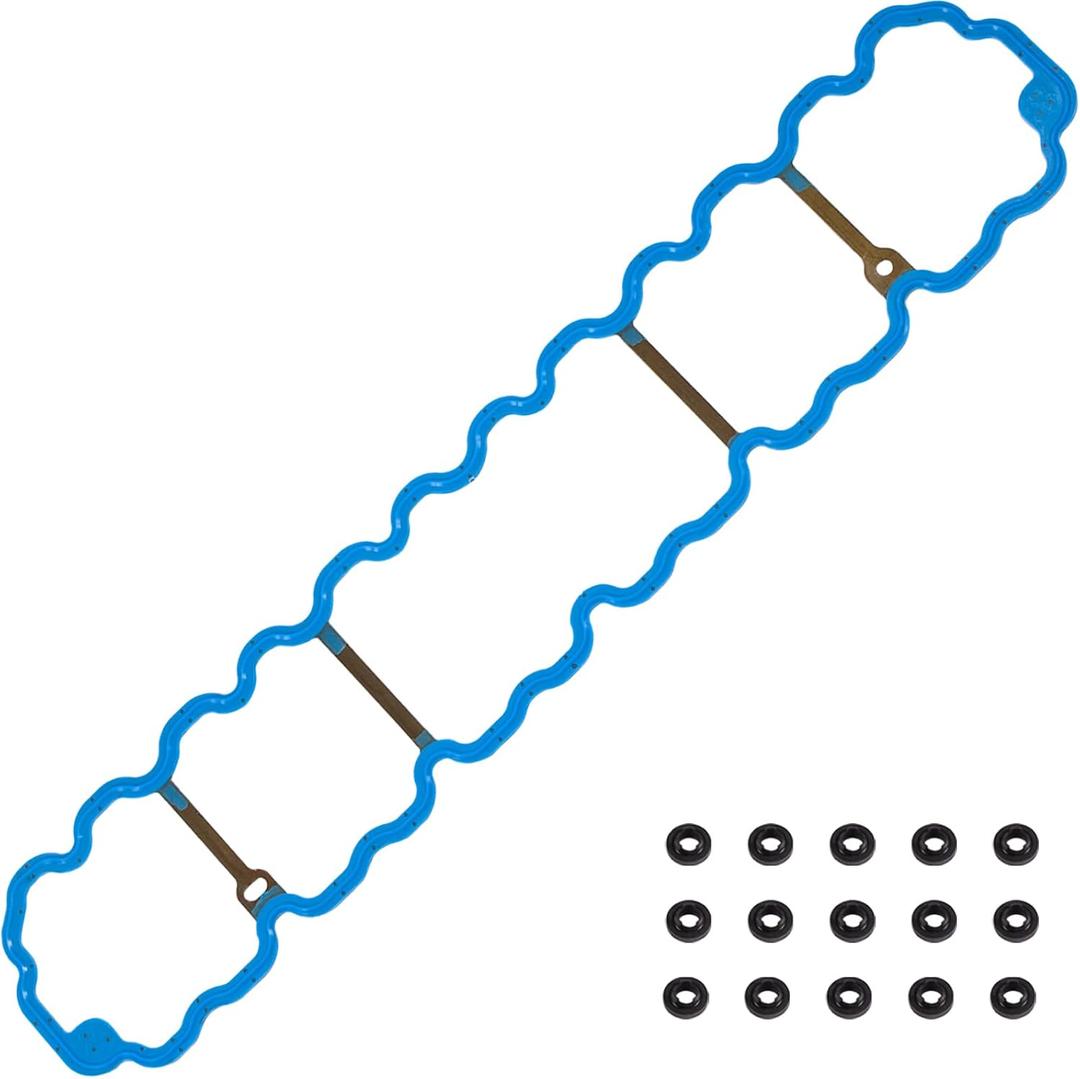 VS50458R for Jeep Cherokee 4.0 Valve Cover Gasket Seal,Jeep Grand Cherokee Wrangler Jeep TJ Engine Cover Gasket 4.0L VS50266 VC1123G 53020758AA 1996 1997 1998 1999 2000 2001 2002 2003 2004 2005 2006.