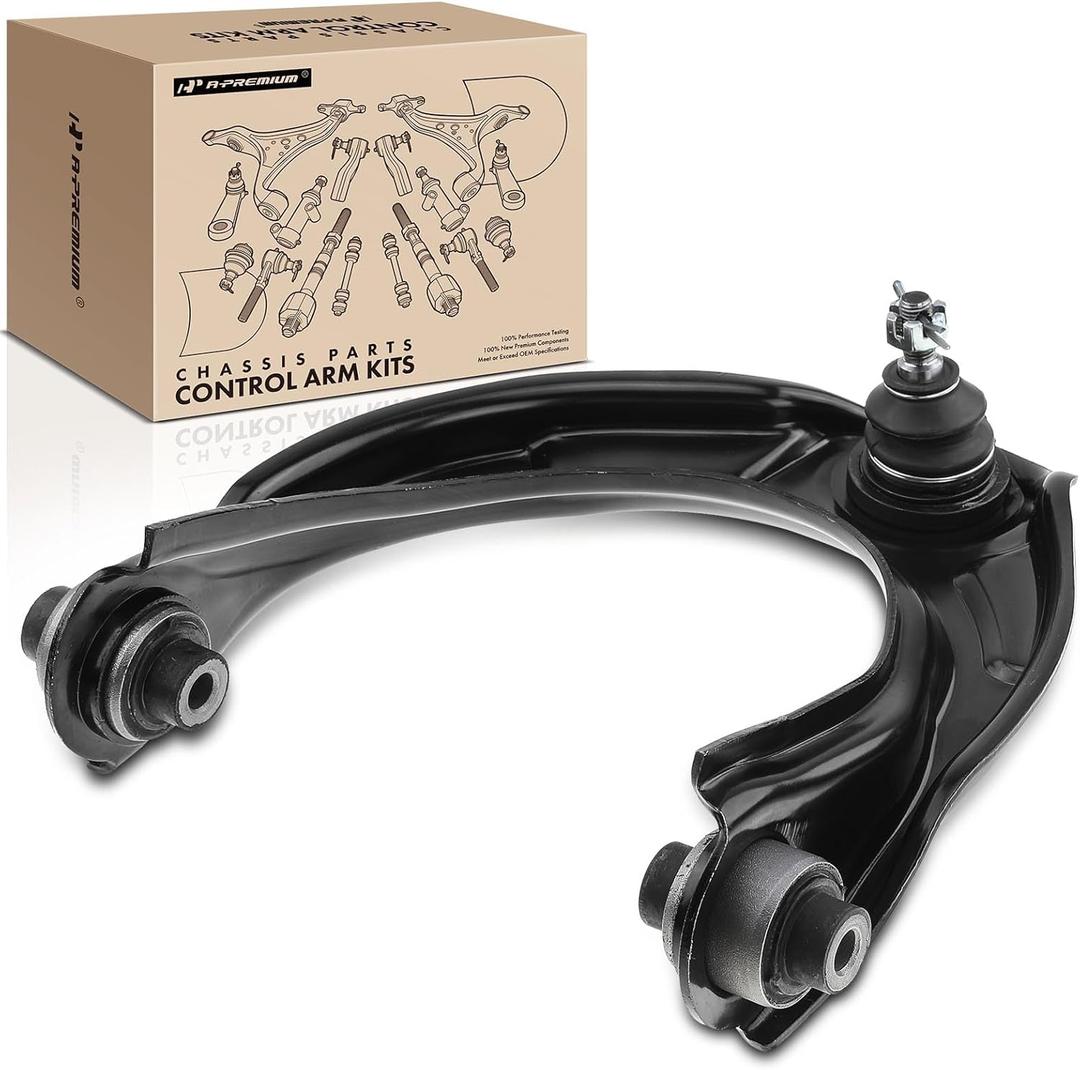 A-Premium Front Left Upper Control Arm, with Ball Joint & Bushing, Compatible with Honda Accord 2008-2012 & Acura TSX 2009-2014, TL 2009-2014