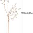 2pcs Acrylic Bead Drop Stems: Crystal Flower Bouquets Branches for Holiday Window Display Home Party Decor