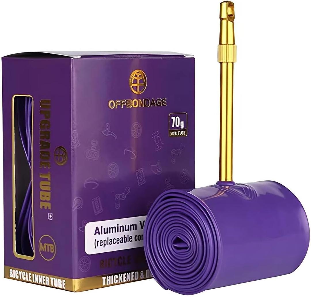 Ultralight Mountain Bike Inner Tube 26/27.5/29 Inch x 1.9/2.0/2.1/2.2/2.3/2.4/2.5 with 60mm Presta Valve for Bicycle Tire Tube