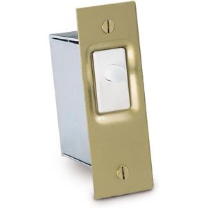 Gardner Bender GSW-SK Electrical Door Switch, SPST, Normally ON-Mom, 16A 125V AC, Brass/White