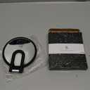 Magnifying Handheld Mirror Double Sided, 1X 15X Magnification Hand Mirrors, Travel Folding Hand Held Mirror, 360Rotation Pedestal Makeup Vanity Mirror (Black)