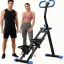Steppers for Exercise at Home, Vertical Climber Workout Machine, Stair Climber for Full Body Workout with Adjustable Handlebar, Perfect for Women Men (Black)