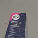 VEET Sugar Wax Strips For Women's Body Hair Removal, Bikini Hair Removal Kit, Pubic, Dermatologically Tested For Body & Intimate Areas, 40ct Wax Strips with Shea Butter & 4ct Wipes