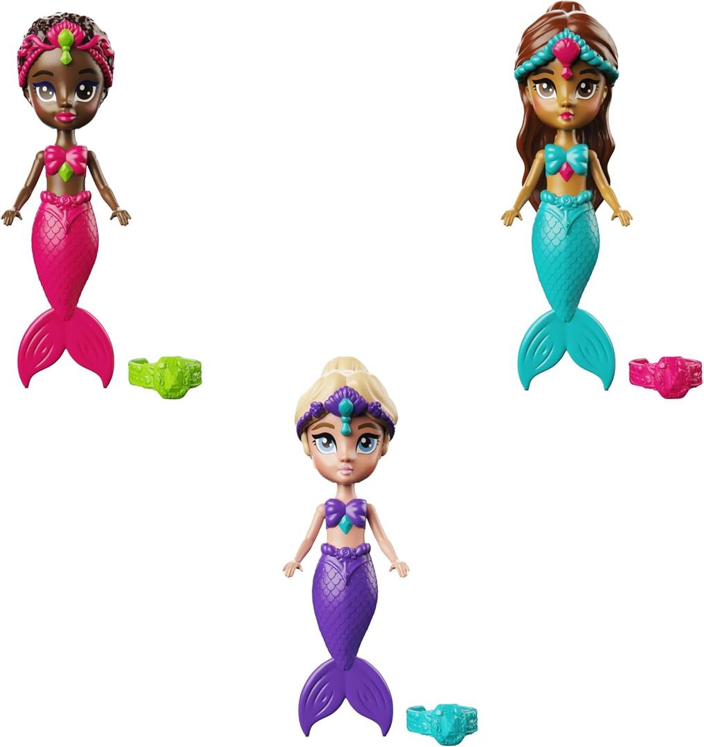 SwimWays Floating Mermaids Kids Swimming Pool Toys, Mermaid-Themed Floating Water Toys for Kids Aged 5 & Up, 3-Pack