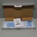 Wireless Keyboard and Mouse Combo, Full-Sized Wireless Keyboard and Adjustable DPI Mouse, 2.4GHz USB Receiver, Keyboard and Mouse for PC, Windows, Desktop, Laptop (Sky Blue-A)