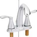 Moen WS84948 Two-Handle High Arc Bathroom Faucet, Chrome
