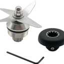 Blender Wet Blade Replacement Assembly with 891 Drive Socket 1151 1152 STM102R 104675-1 Compatible with Vitamix 500 5200 6300 VM0103 Standard 1195 15504 15643 15652 58625 58805 64oz and 32oz Container