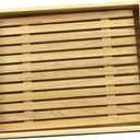 Mobestech Japanese Style Wooden Serving Tray for Sushi and Sashimi Multi-functional Appetizer Plate Decorative Food Display Dish for Restaurants and Home Dining