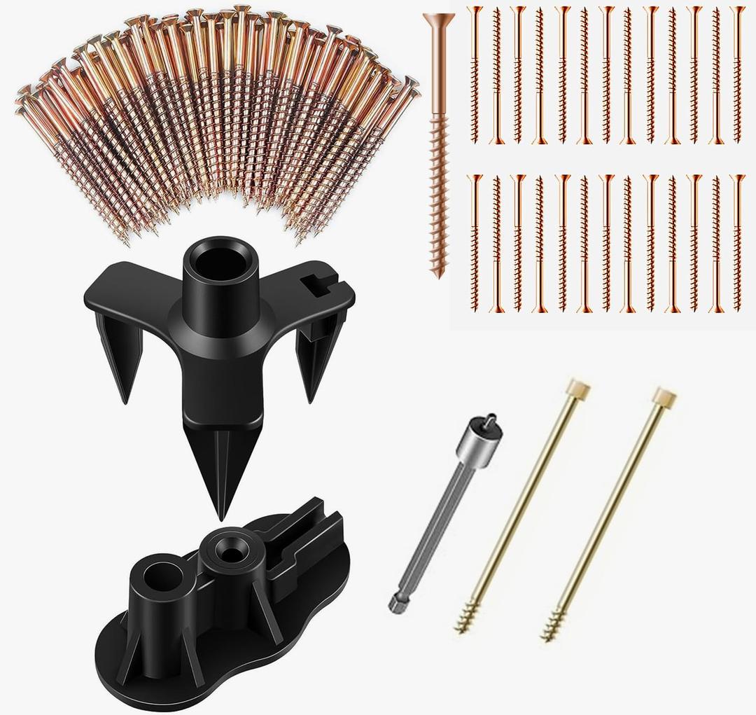 Eliminate Squeaky Noise Floor Repair Kit with 5 Tools and 50 Screws for Wood Floors, Eliminate Squeaks Under Carpeted Floors, Hardwood, Vinyl, and Linoleum Floors