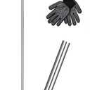 Soil Probe Rod,32"-48" Septic Tank Probe Rod,Beseetop Pipe Probe Made of Stainless Steel with Insulated T Handle Heavy Duty Perfect for Locating Septic Tank Underground Pipe Gravel Gopher Runs
