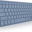 OMOTON Wireless Keyboard for Mac, Compact Ultra-Slim Design (No Number Pad), Stable Bluetooth Keyboard for Mac, Ergonomic and Portable, Compatible with MacBook Pro/Air/iMac, Blue