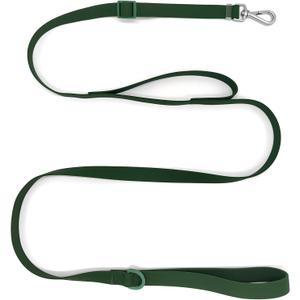 Waterproof Dog Leash, Heavy Duty Dog Leash with Two Handles, Adjustable Double Handle Dog Lead for Large Medium Small Dogs(5FT-6FT),Dark Green