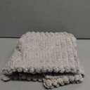 MIULEE Pack of 2 Corduroy Decorative Throw Pillow Covers 16x16 Inch Soft Boho Striped Pillow Covers Modern Farmhouse Home Decor for Sofa Living Room Couch Bed Light Grey