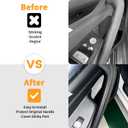 No Tools Needed Car Interior Door Pull Handle Grab Cover Fit for BMW 5 Series G30 G31 F90 2017-2023 (518d 520d 520i 525d 530d 530e 530i 540i 540dX M550dX M5) 2pcs Left+Right Black