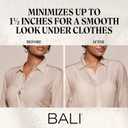 Bali Women's Minimizer Bra, Satin Tracings Underwire Bra, Bustline Slimmer, Full Coverage Bra (Black)
