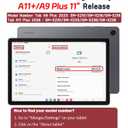 AVAWO Kids Case for Samsung Galaxy Tab A11+ Plus/A9+ Plus 11 Inch Case, with Strap, Shockproof Lightweight Handle Stand 2025/2023 Model with Lanyard, Blue