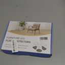 24 Pcs Chair Leg Floor Protectors Round, Silicone Felt Furniture Leg Pads Caps Covers for Hardwood Floors (Fit 1-5/16" to 2") (Clear)