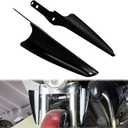 Front Fork Mount Wind Deflectors Compatible with Harley Electra Glide Road King Street Glide 1995-2023 (Color:Black)