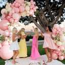 Pink Balloon Arch Kit 124Pcs Pink and White Balloon Arch Garland Kit Pastel Pink Light Pink Sand White Balloons for Baby Shower Bridal Shower Wedding Anniversary Birthday Party Decorations