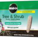Miracle-Gro Tree and Shrub Plant Food Spikes - Deciduous, Flowering & Evergreen Tree Fertilizer Spikes, Hydrangeas, and Acid-Loving Plants, 12 Count, 3 lb.