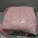 MissSoul 4Pack Chair Cushions for Dining Chairs 15.7"X15.7" Corduroy Chair Pads with Ties Indoor Non-Slip Square Seat Cushion for Kitchen Office Chairs Computer Desk Seat Pad, Pink