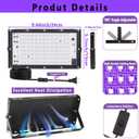 Dorhui 60W UV LED Exposure Unit for Screen Printing, Screen Print Light with Retractable and Adjustable Stand for Burning Screens, Cyanotypes, Photos, Sun UV Printing Kit, Resin Curing