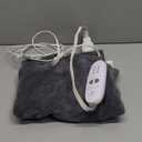 Electric Heating Pad for Back Pain & Cramps, 6 Heat Settings, Soft Machine Wash Fabric, Auto-Off & Moist Heat (Gray)