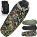 Military Sleeping Bag System Tactical Gear 4-Part Modular Sleeping Bags Cold Weather Includes Stuff Sack, Bivy Cover, Intermediate Cold Weather and Patrol Bag Waterproof and Lightweight