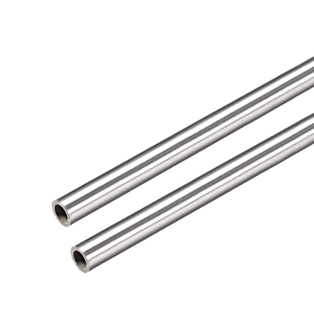 Uxcell 2Pcs 304 Stainless Steel Capillary Tube Tubing 5.65mm ID 6.35mm OD 300mm Length 0.35mm Wall