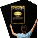 10 Pcs Black Poster Board 22" x 28" Paper Bulk, ROOKEA Vision Poster Boards for School Arts Craft Projects Presentations Drawing Scrapbooking Blank Graphic Display