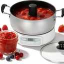 Automatic Jam and Jelly Maker 1000W, Electric Jam Jelly & Sauce Machine 2L Per Batch (4 x 16OZ), Electric Pot Stirrer Machine Non-Stick Self Stirring Pot BPA-Free, Replace Ball Fresh Jam Maker