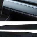 DIBMS Dashboard Wrap Compatible with 2016-2021 2022 2023 Tesla Model 3 Model Y ABS Dashboard Wrap Kit Cover Cap Interior Decoration Dash Protective Film Tesla Model 3/Y Accessories(Matte Black)