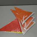 Tiamon 5 Pcs Building Block Birthday Party Decorations Colorful Blocks Bricks Triangle 49.2 Ft Flag Red Blue Yellow Pennant Banner Garland Streamer for Birthday Baby Shower Brick Themed Party Supply