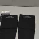 Mojo Compression Socks Footless for Women and Men 20-30mmHg - Extra Wide Plus Size Calf Sleeve - A604 (5X-Large, Black)