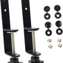 2Pcs Metal Pegboard Bracket Clips for Easy Installation - Versatile Wall and Desk Organizer for Tools and Utensils