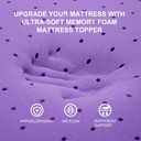 SINWEEK 3 Inch Gel Memory Foam Mattress Topper Ventilated Soft Pressure Relieve Mattress Pad, Breathable Bed Topper, CertiPUR-US Certified, Twin Size