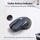 acer Wireless Mouse for Laptop, 2.4GHz Computer Mouse 3 Adjustable DPI Office Cordless USB Mice with USBA Receiver, 6 Buttons, 1600 DPI, Medium to Large Sized Hands Compatible with PC, Laptop, Desktop