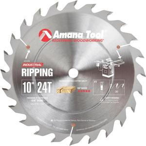 Amana Tool - 610240 Carbide Tipped Ripping Standard 10" Dia x 40T', 20 Deg, 5/8 Bore