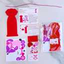 Winlyn 24 Sets Valentine's Day Dog Ornaments Decorations DIY Valentine Puppy Craft Kits Foam Bookmark with Heart Dog Valentine Stickers for Kids School Classroom Activities Party Favors Gift Exchange