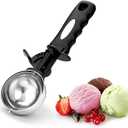Ice Cream Scoop with Trigger, 5 Tbsp Cookie Scoop for Baking, 2.45 Oz Cookie dough Scooper, Large Ice Cream Scooper, Stainless Steel Portion Scoop, 72.7 ml